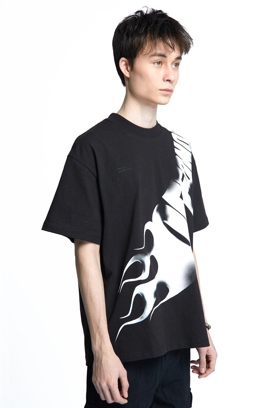 OFFONOFF FLAME TSHIRT/BLACK