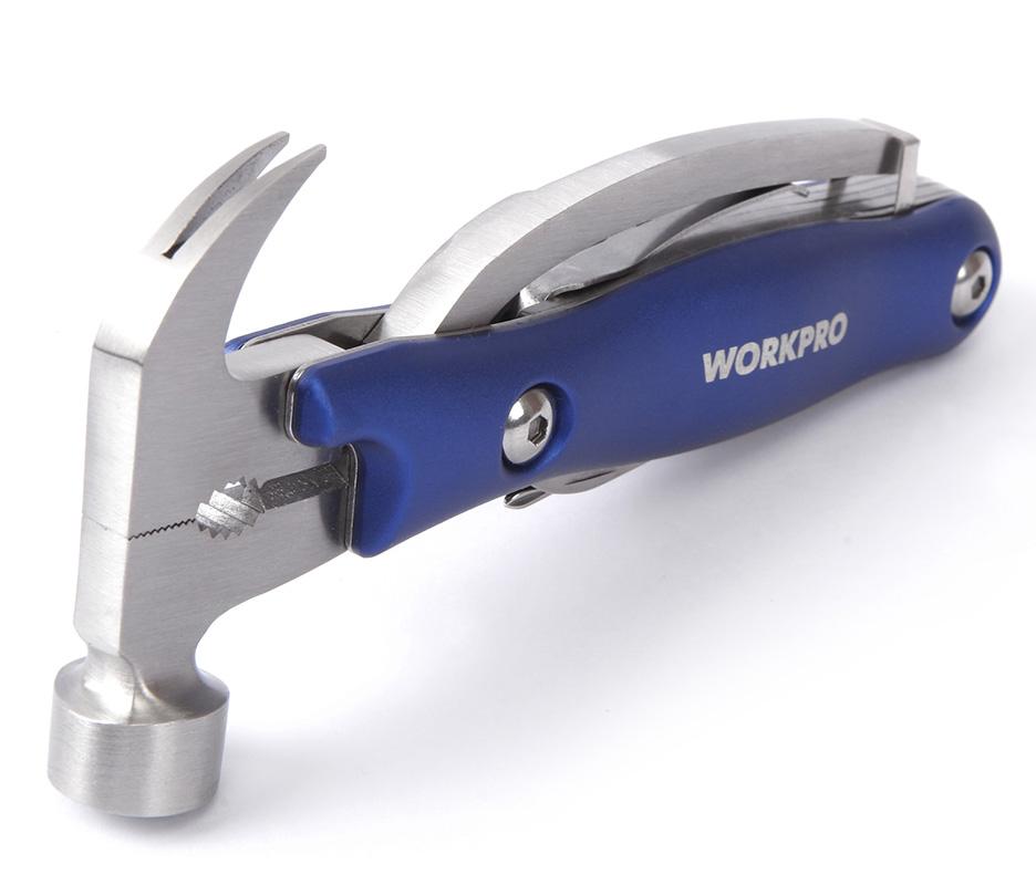 Bộ búa và dụng cụ đa năng gấp gọn 12 in 1 WORKPRO