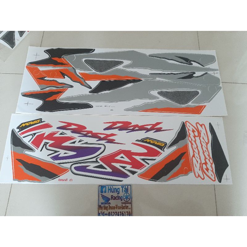 bộ tem xe NOVA dash racing hàng thái xịn cực đẹp