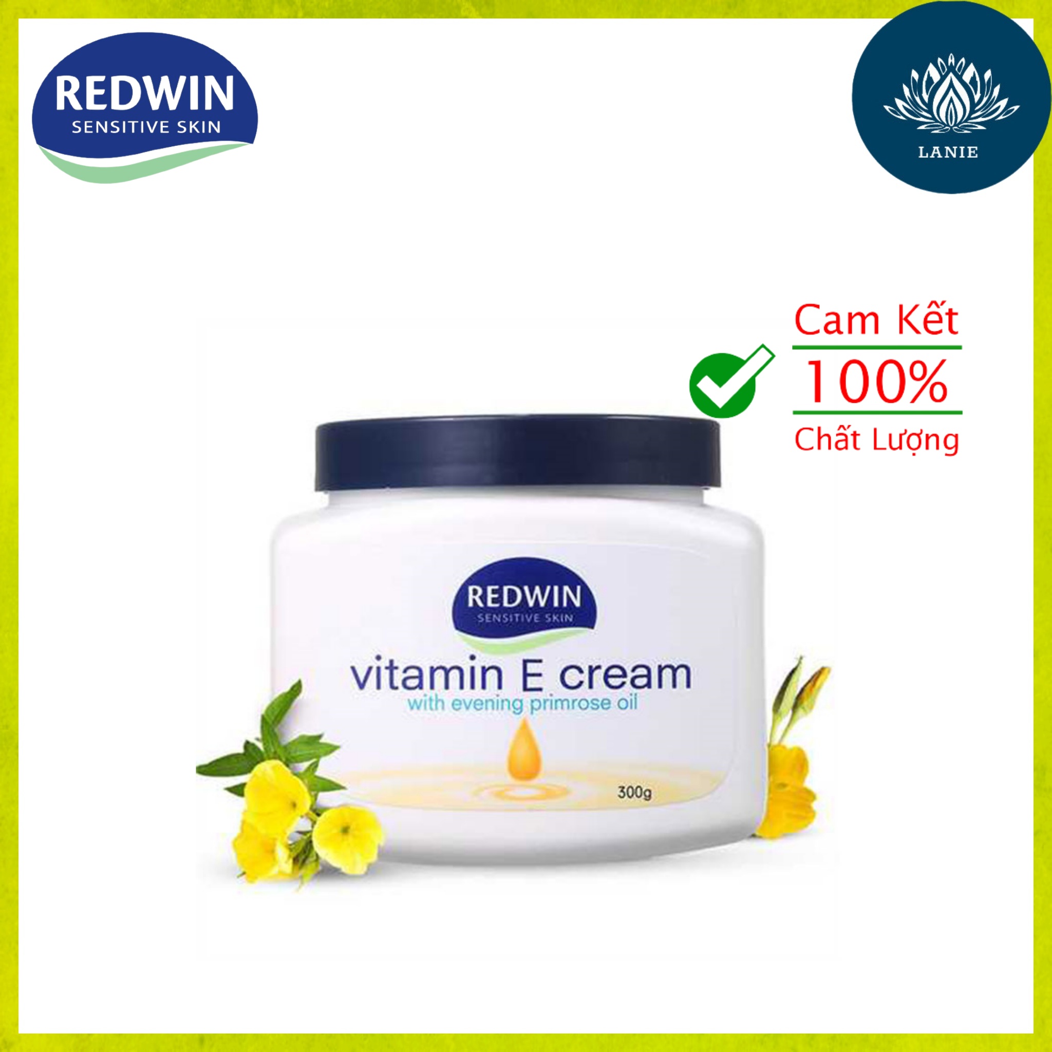 Kem dưỡng da mềm mịn REDWIN Vitamin E Cream 300g