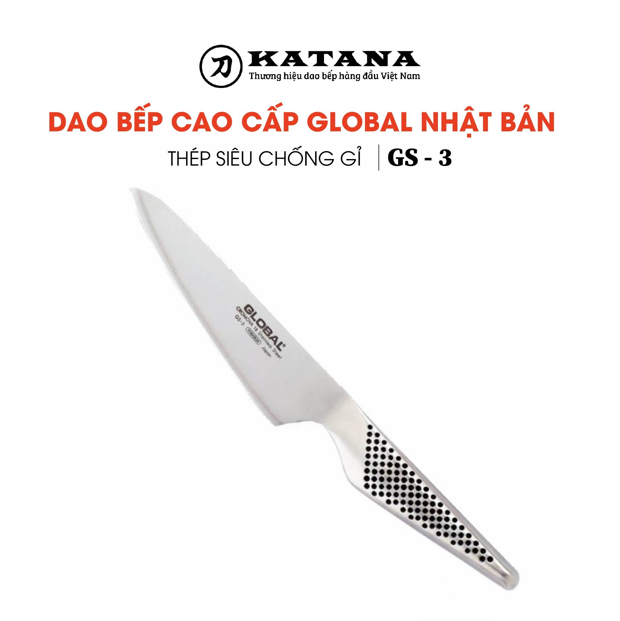 Dao bếp Nhật cao cấp Global GS3 Cook Knife - Dao gọt hoa quả
