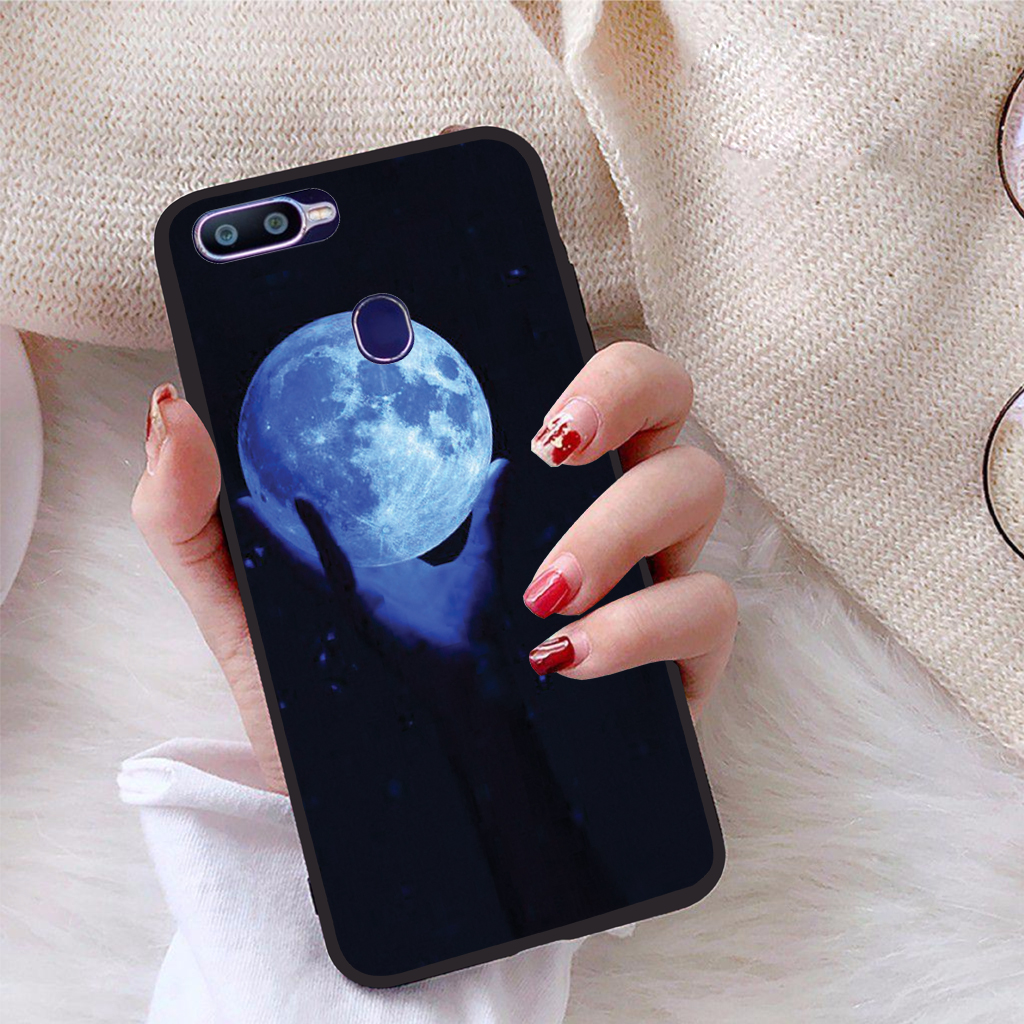 [HCM]Ốp lưng iCase dành cho Oppo F9 viền dẻo TPU BST Vầng Trăng Lung Linh