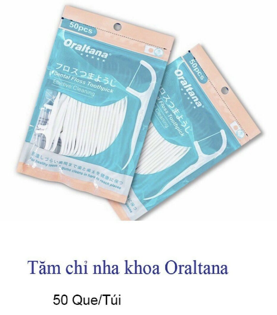 (Rẻ Vô Địch) 1 Gói 50 cây Tăm chỉ nha khoa Oraltana - tăm xỉa kẽ răng Oral Tana - an toàn, không làm hại nướu - SGP U510