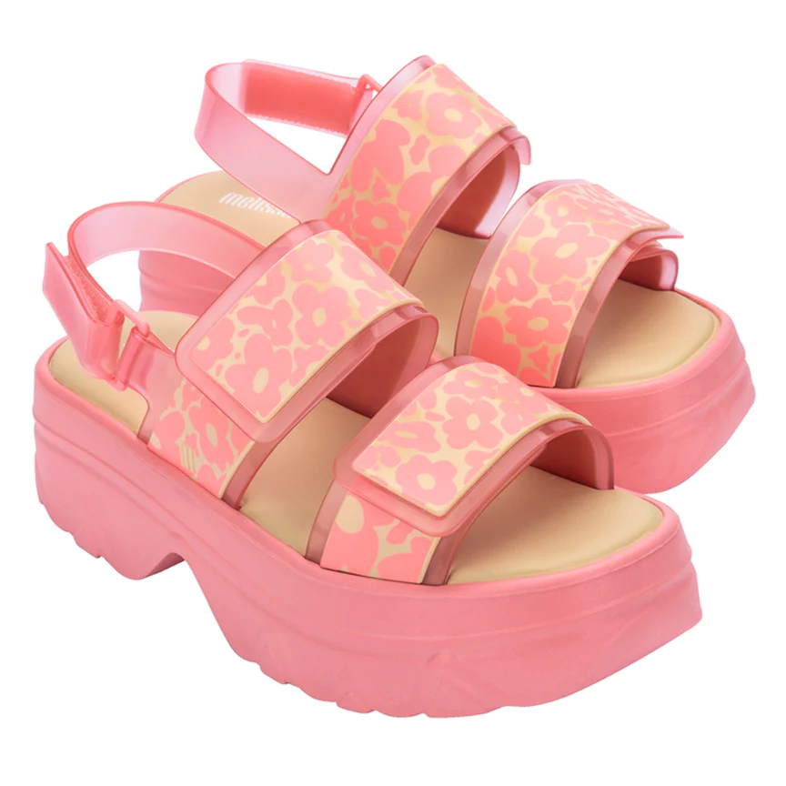 Giày Sandals đế xuồng Melissa Brave Platform AD - Hồng