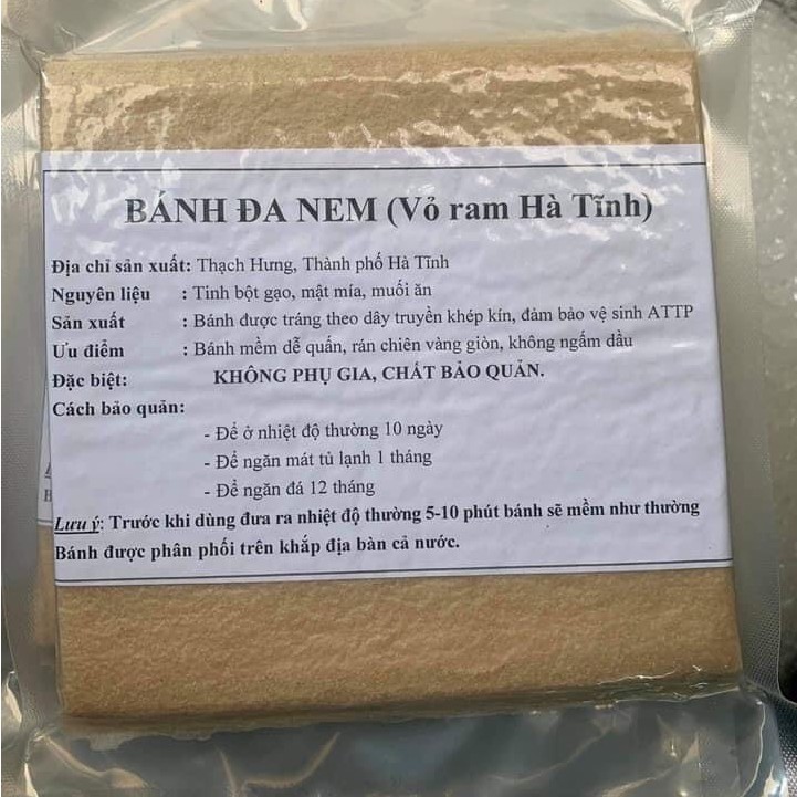 100C_ Bánh Đa Nem (Vỏ Ram) Hà Tĩnh