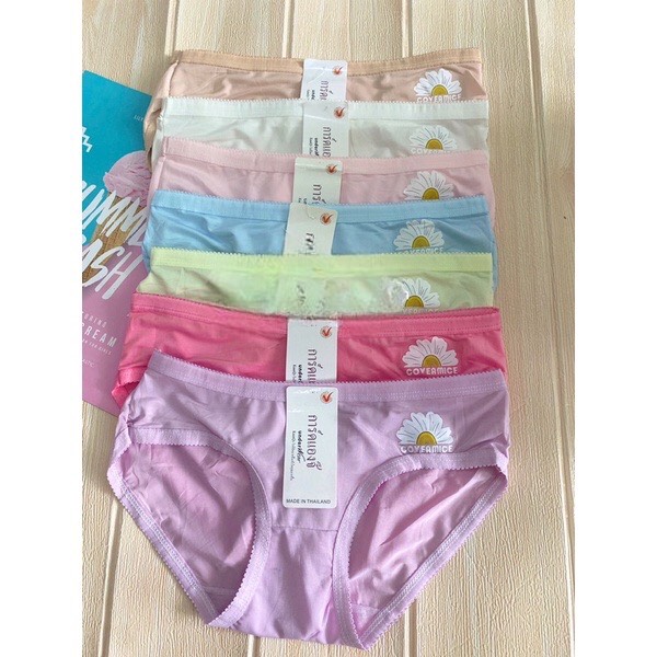 Bộ 10 Quần lót nữ Thun Lạnh, xinh xắn hoa cúc in thời trang, Size 40-52kg