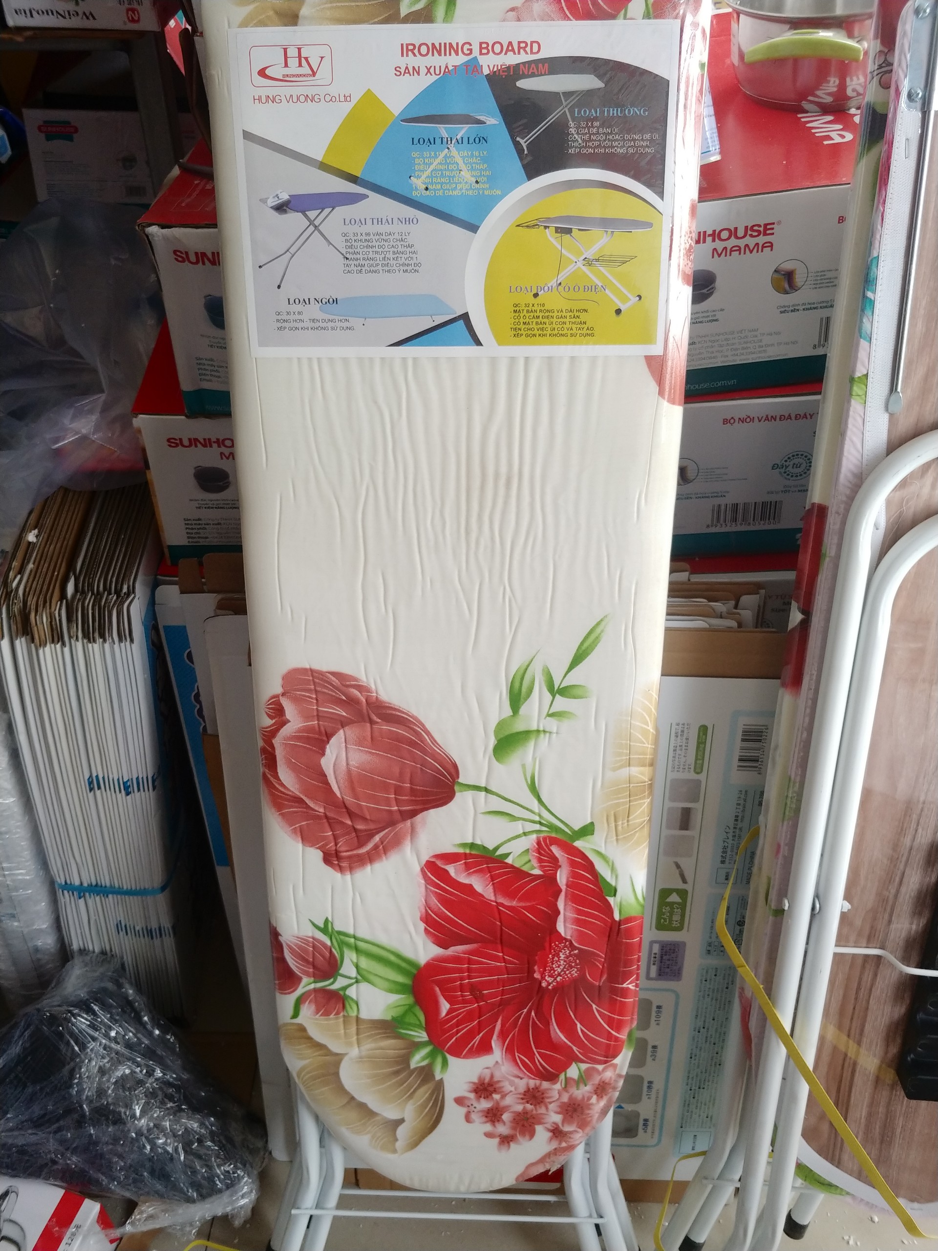 BÀN ĐỂ ỦI QUẦN ÁO DẠNG ĐỨNG 110X30CM
