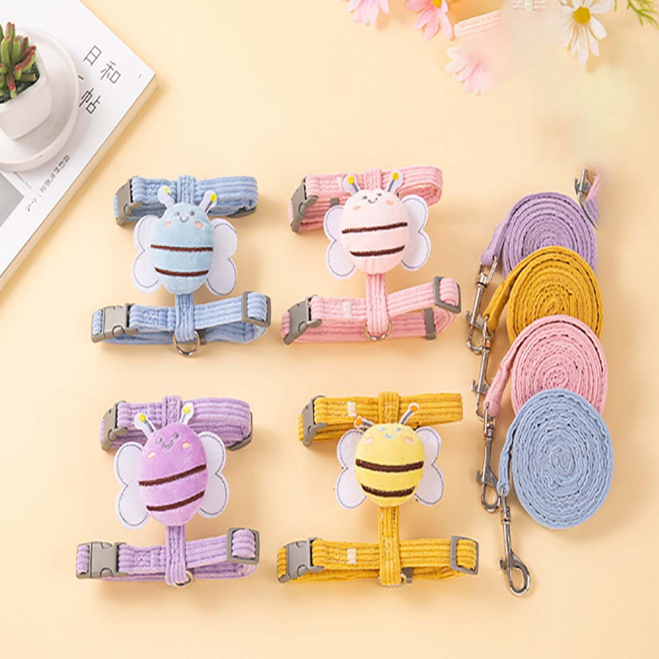 Dây dắt yếm hình dễ thương cho thú cưng có size