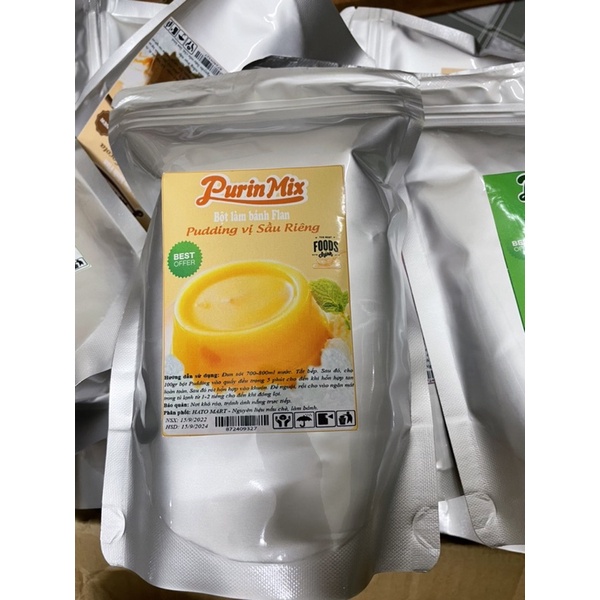[Siêu giảm giá] 500gr Bột Pudding Sầu Riêng cực ngon