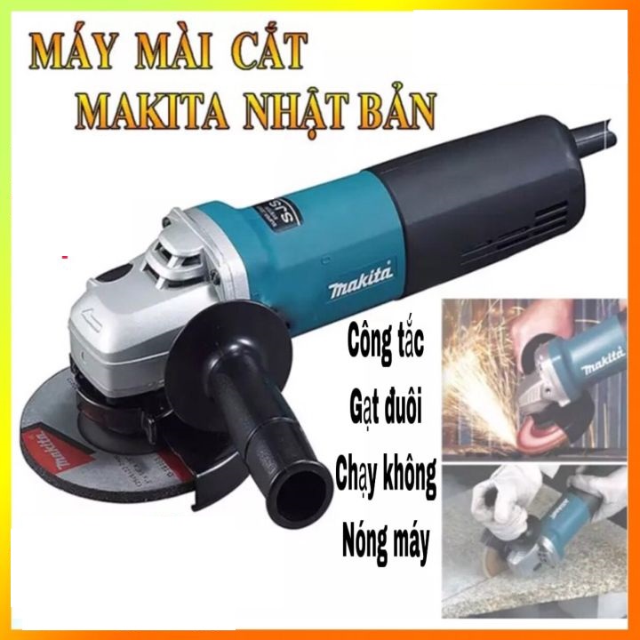 Máy mài cắt 1 tấc makita new, máy mài cắt makita lõi đồng công tắc đuôi. máy mài makita công suất lớn máy cắt gạch cầm tay makita hiệu quả trong xây dựng