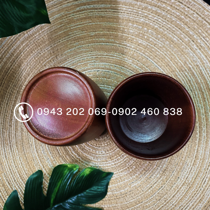 Ly, cốc gỗ tự nhiên
