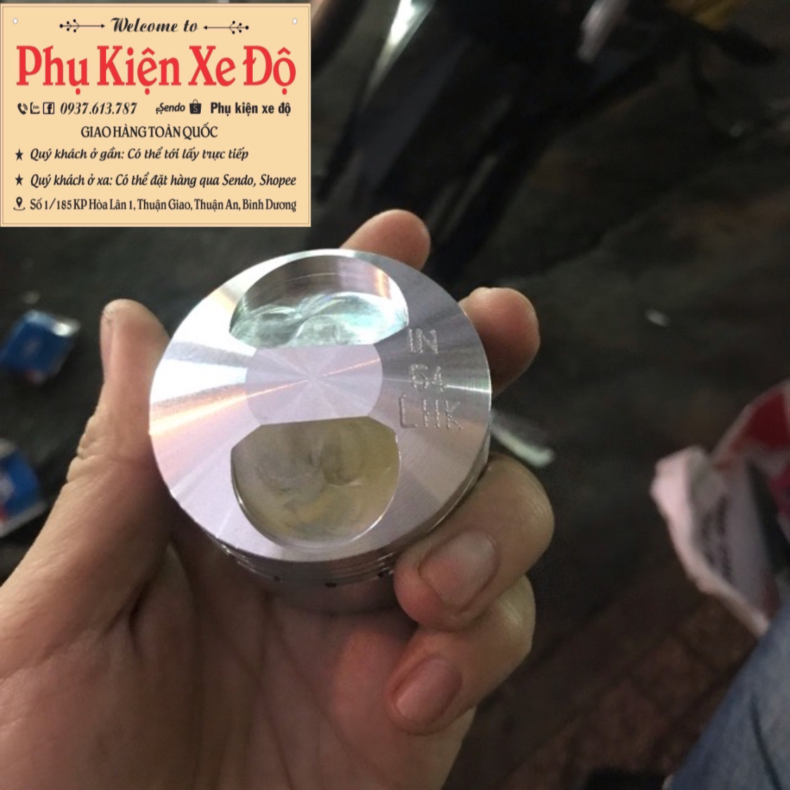 Trái nhôm xịn Wave 54mm