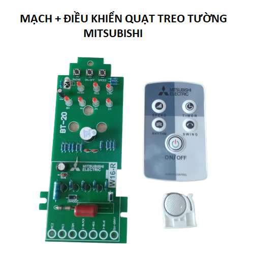 Điều khiển quạt mitsubishi kèm pin