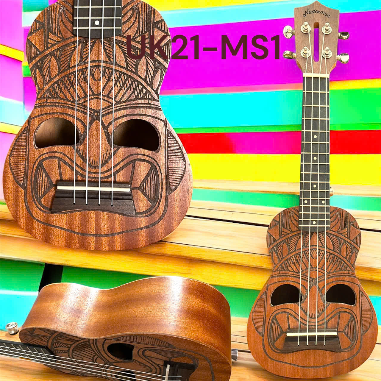 Đàn UKULELE SOPRANO 21’ CAO CẤP Tặng kèm pick,GT