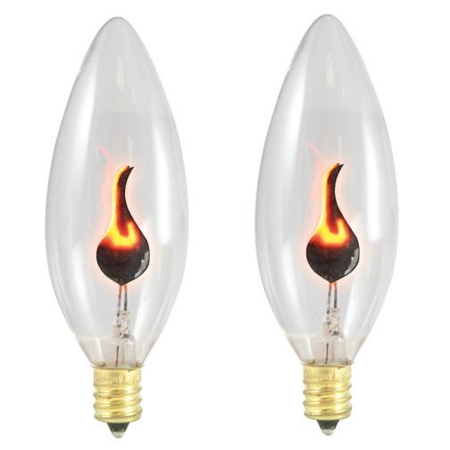 Bộ 2 bóng Led ngọn lửa trang trí 3W - E12