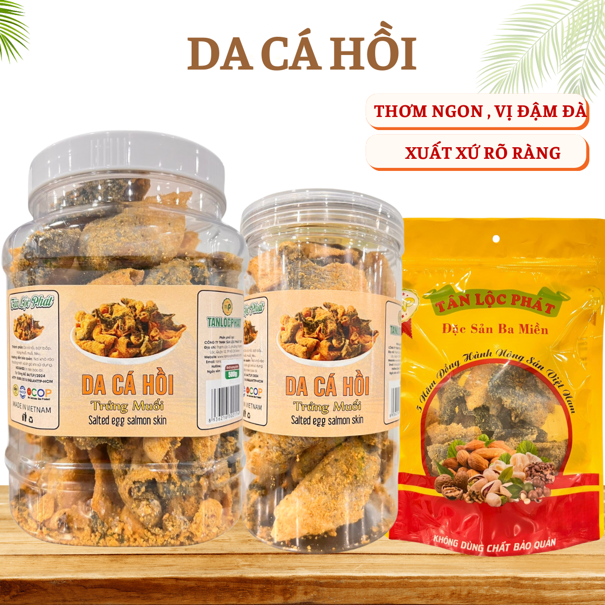 DA CÁ HỒI TRỨNG MUỐI TÂN LỘC PHÁT BỊCH 100G