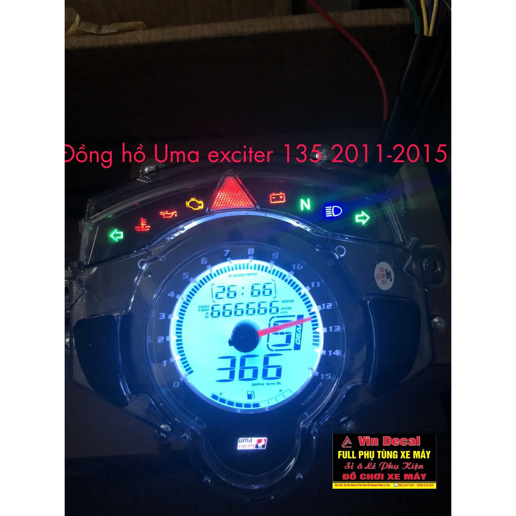 Đồng hồ Uma Exciter 135 2011-2015