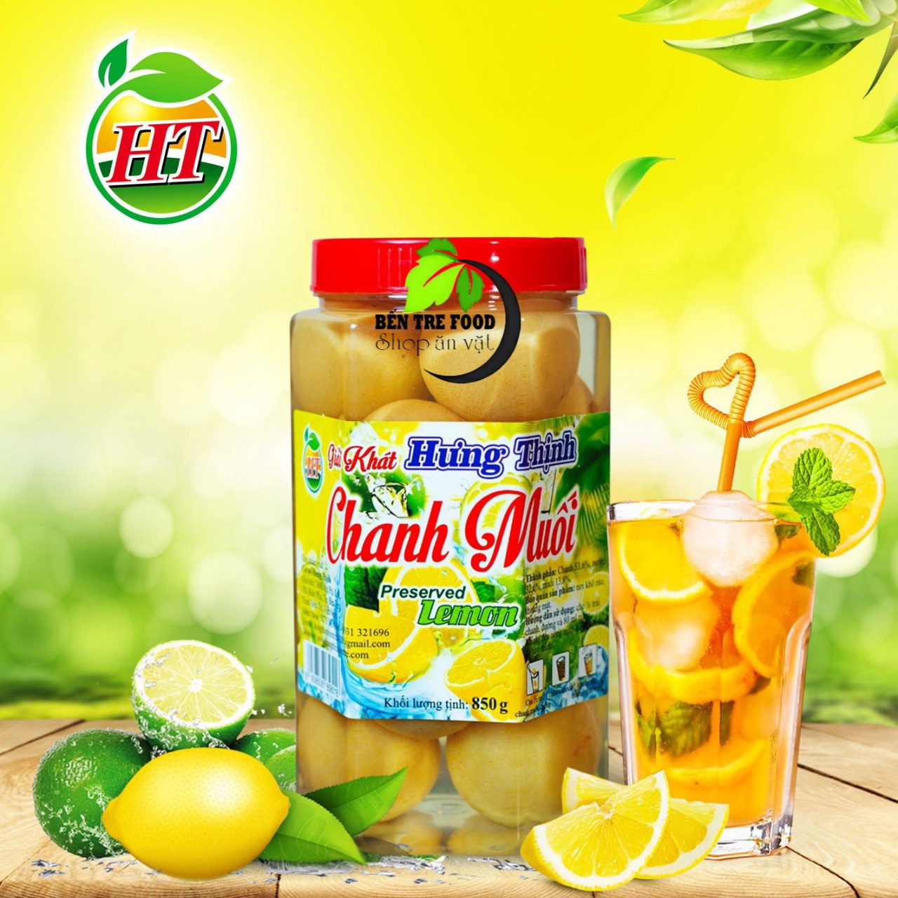 (FREESHIP) Hủ 850gr Chanh muối Hưng Thịnh