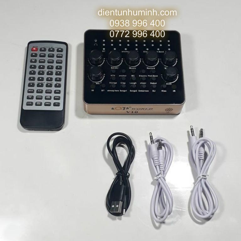 Sound card thu âm V10 Auto Tune Cao Cấp