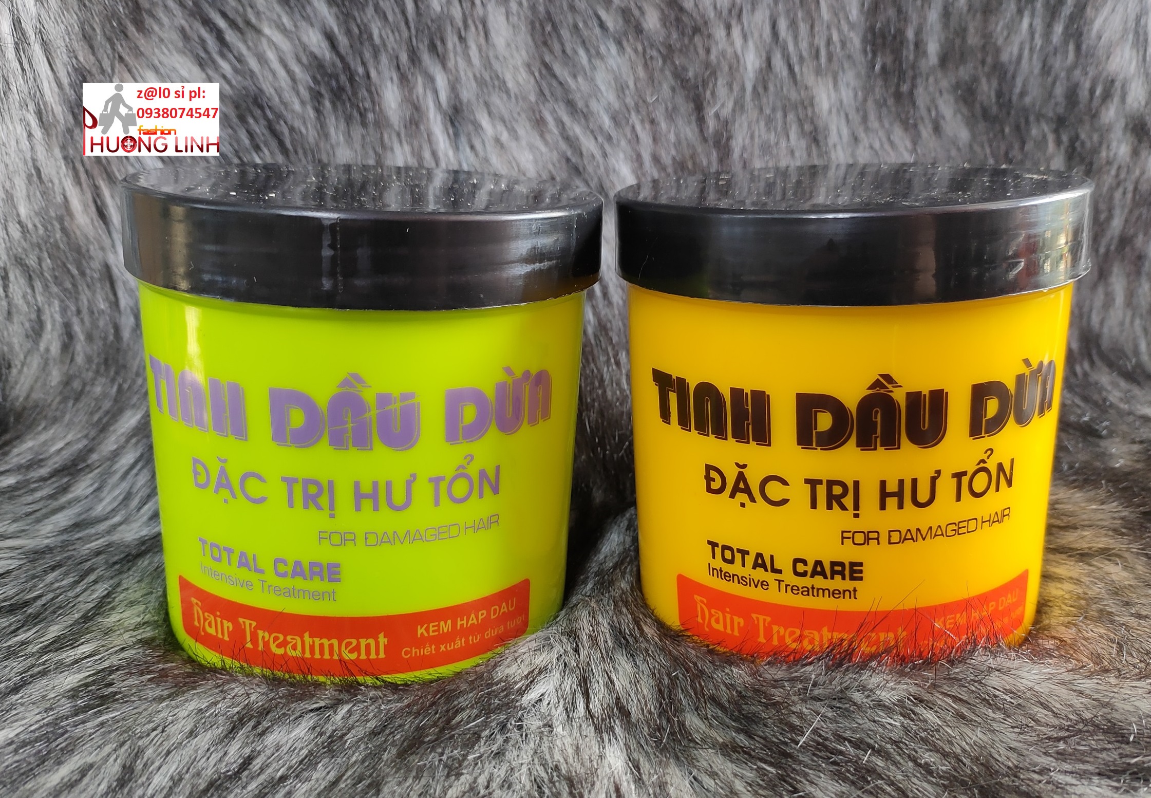 Hấp tinh dầu Dừa Đức Anh phục hồi tóc hư tổn