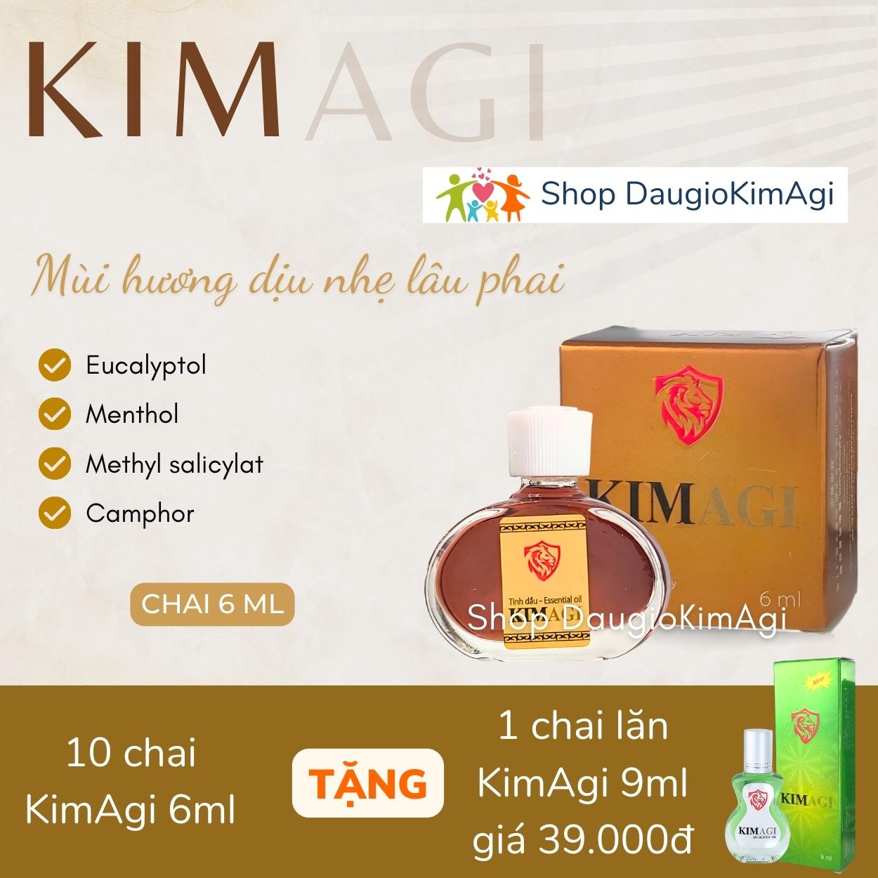 Dầu gió KimAgi chai 6ml kèm Tặng phẩm