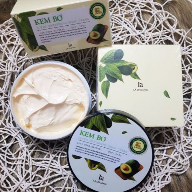 Kem Body Bơ Lá Organic