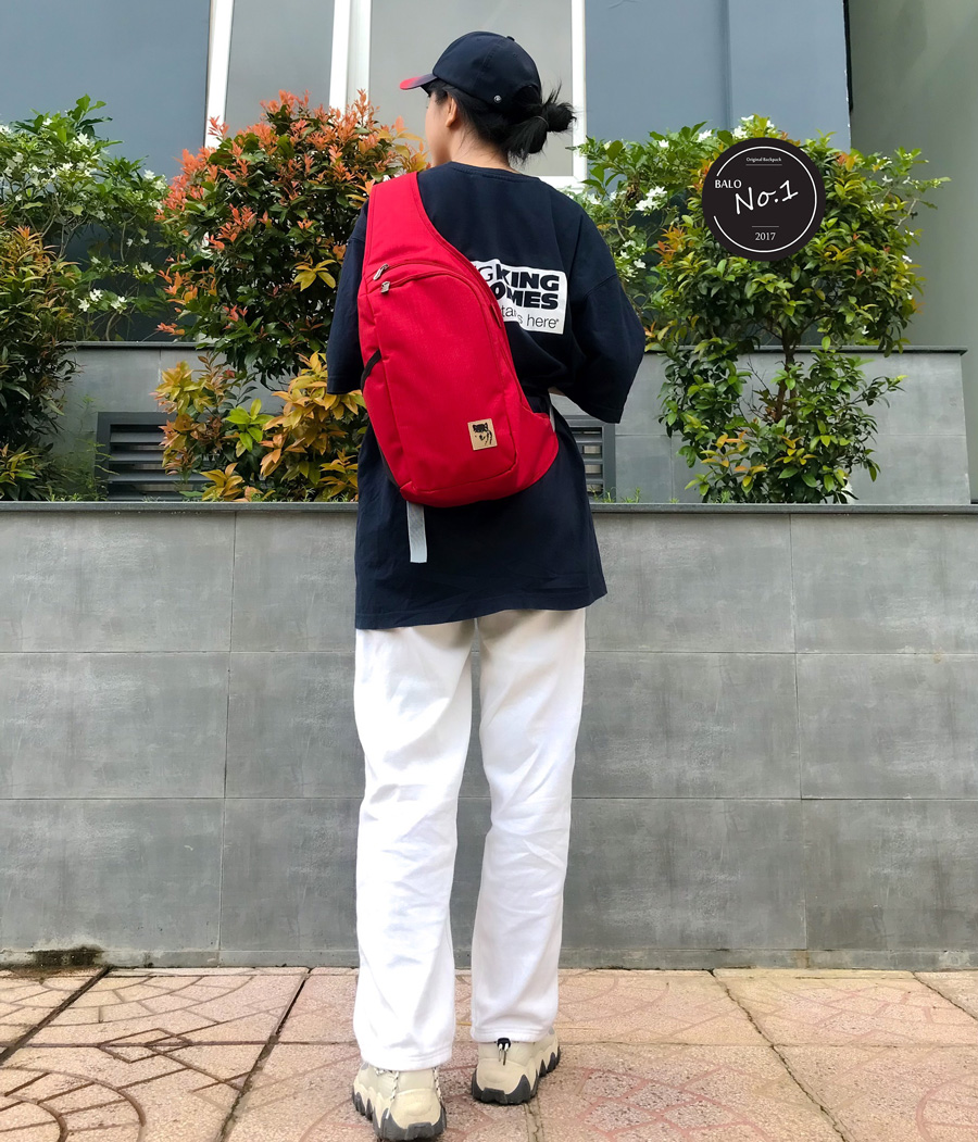 [HCM][TẶNG KÈM VỚ] Túi Đeo Chéo Thời Trang Mikkor D.leh Sling – Red