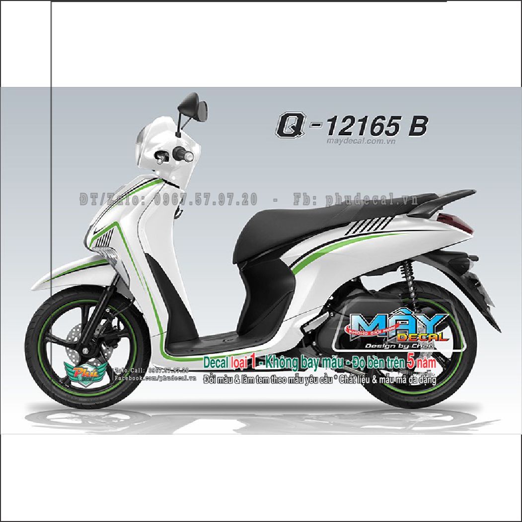 Tem rời Janus Trắng chỉ xanh