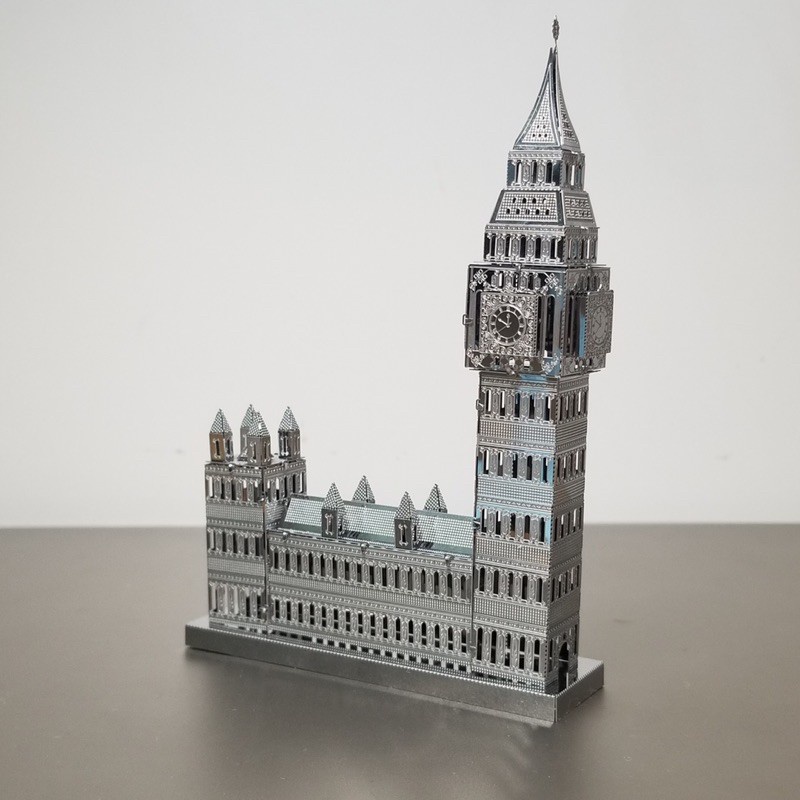 Mô Hình 3D Kim Loại Tháp Đồng Hồ Big Ben  (chưa ráp)