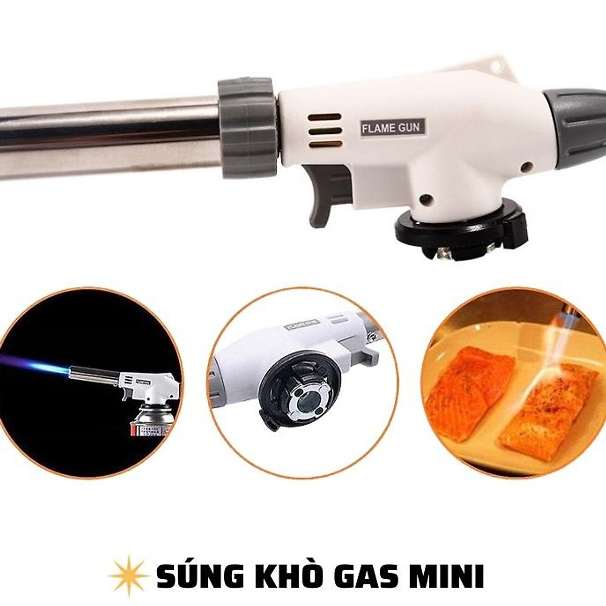 Đầu Khò Gas Mini - Đầu Khò Bếp Gas Đánh Lửa Tự Động