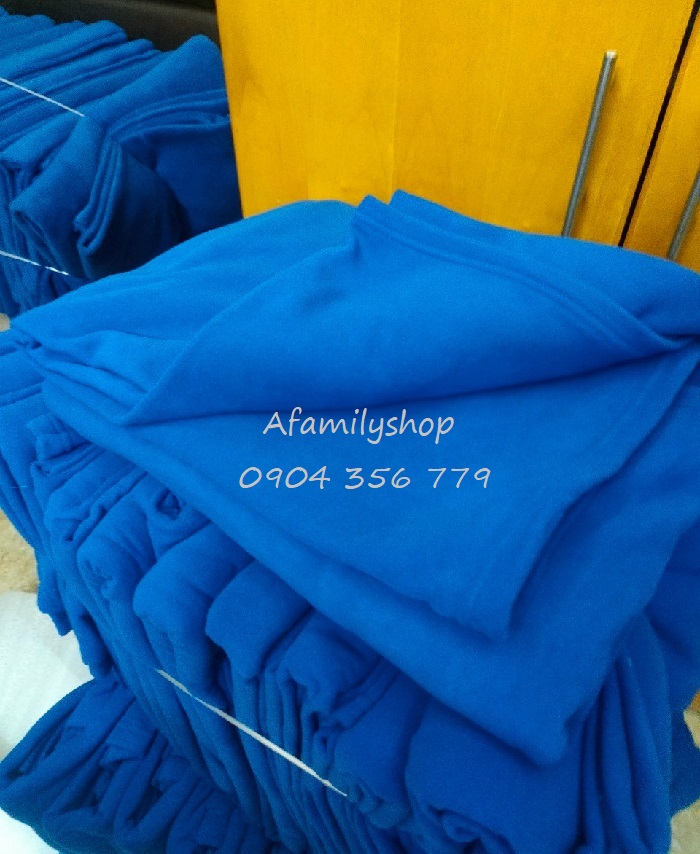 Chăn nỉ xanh dương khổ rộng (1m6x2m)