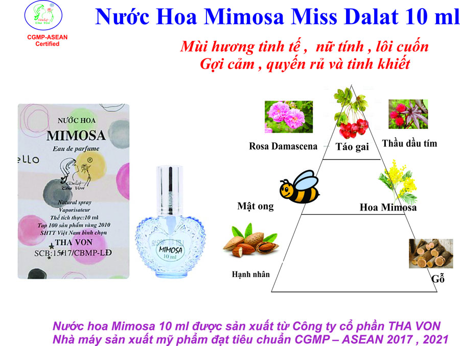 Nước hoa Mimosa 10 ml
