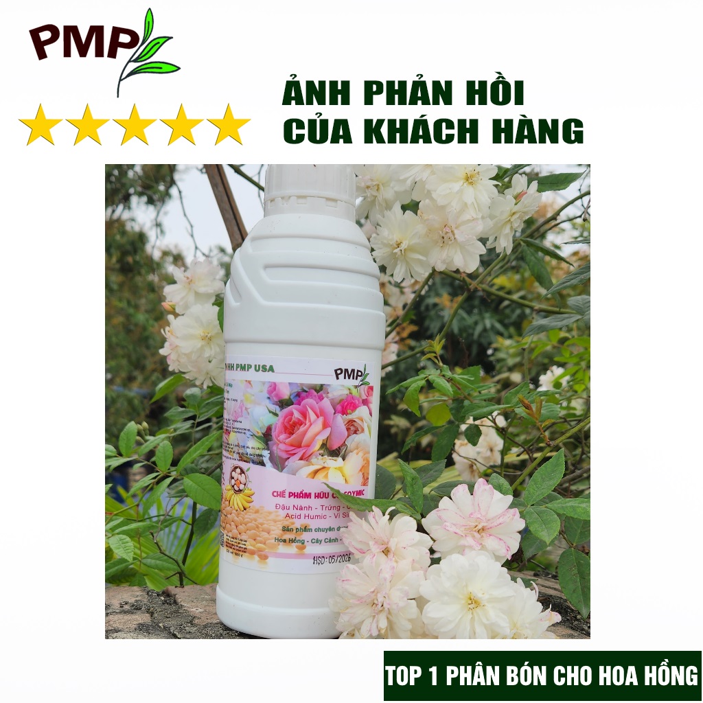 Phân Bón Hoa Hồng SOYMIC & Super Probio PMP Viên Nén Tan Chậm