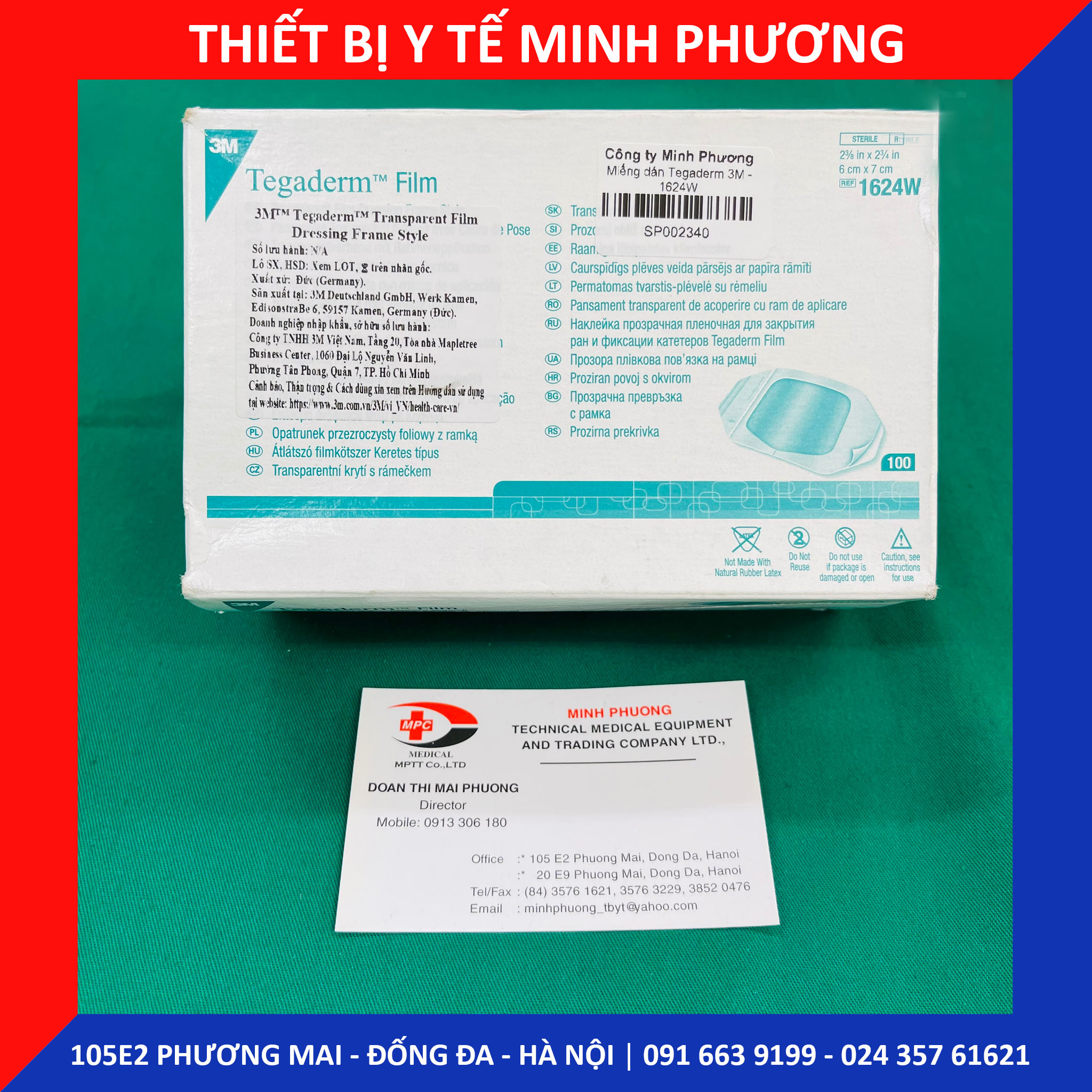 Miếng dán trong suốt Tegaderm 3M