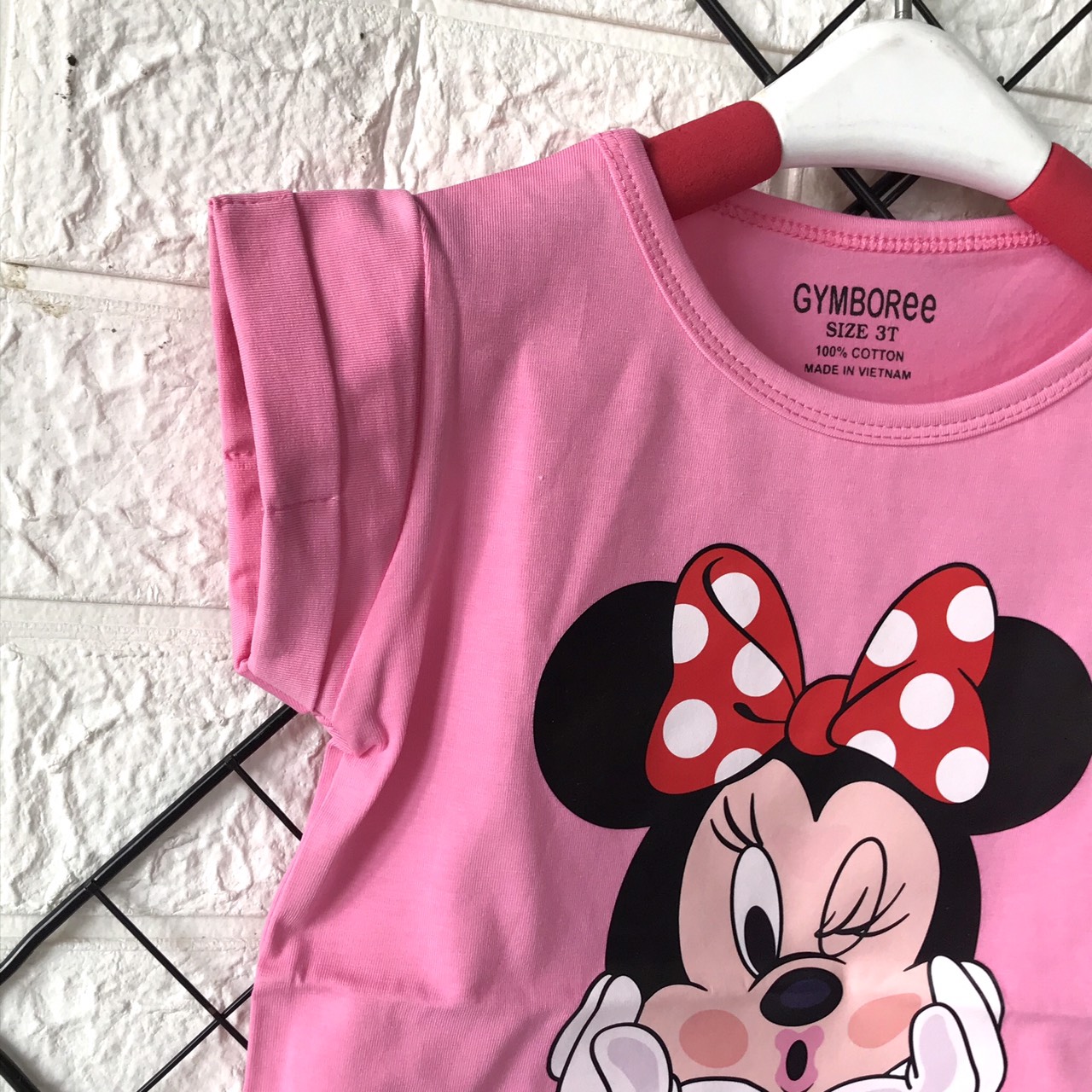 Áo thun bé gái 100%cotton mềm mịn