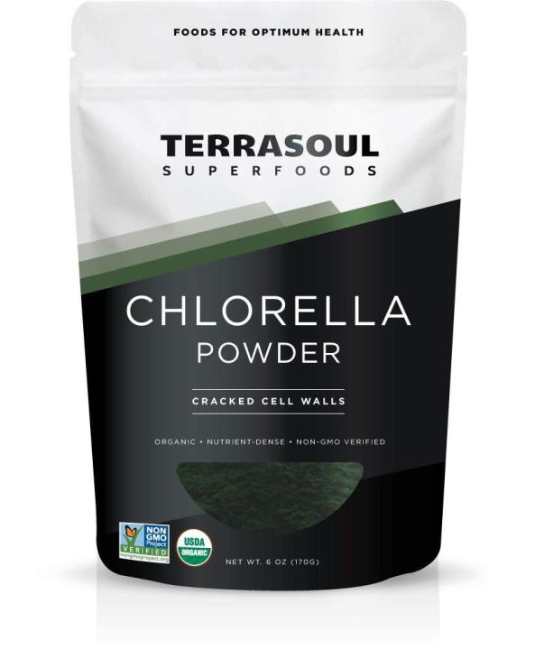 (HÀNG CHUẨN)Bột Tảo Lục Chlorella Hữu Cơ Terrasoul Superfoods 170g