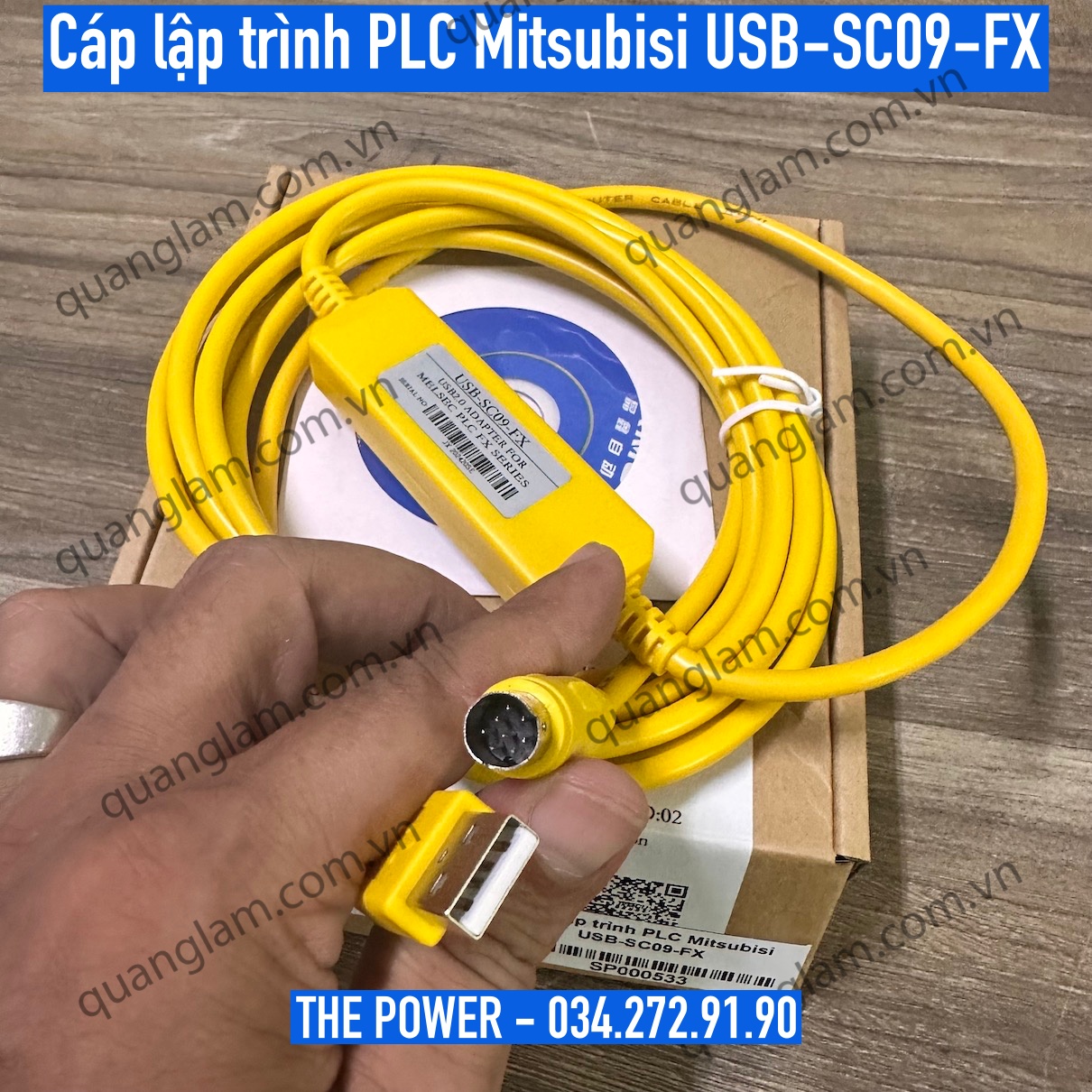 [HCM]Cáp lập trình PLC Mitsubishi USB-SC09-FX