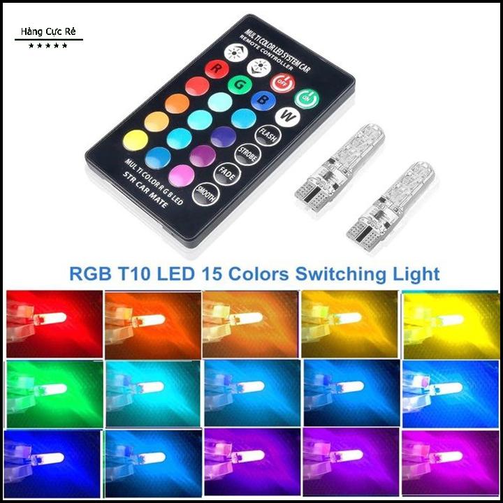 Bộ remote và 2 đèn led xi nhan điều chỉnh được nhiều màu