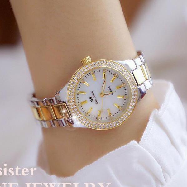 Đồng hồ nữ BS Bee Sister FA1258 đính đá thời trang