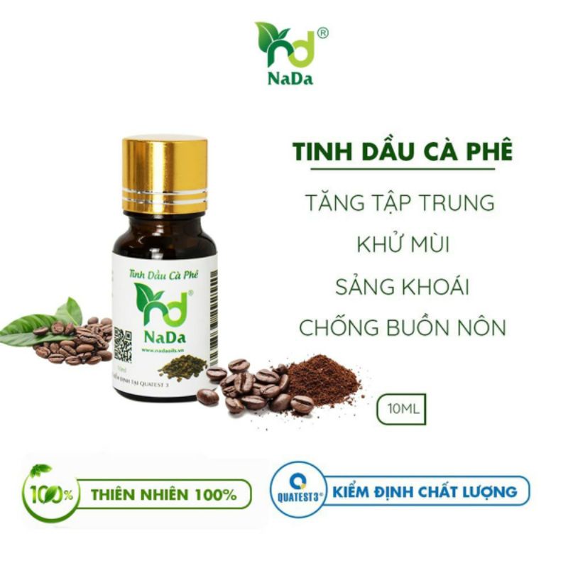 tinh dầu cà phê nguyên chất 10ml nada