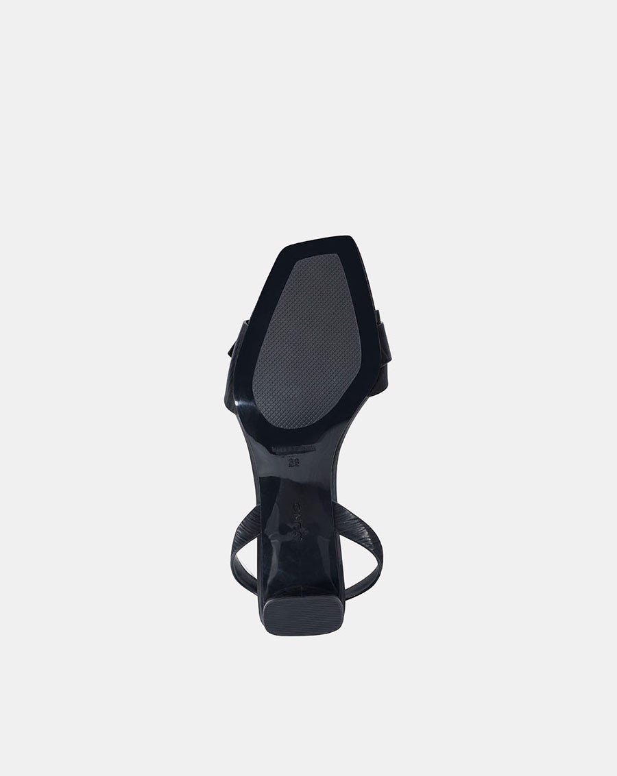 JUNO Giày sandal mũi vuông khóa trang trí SD07044