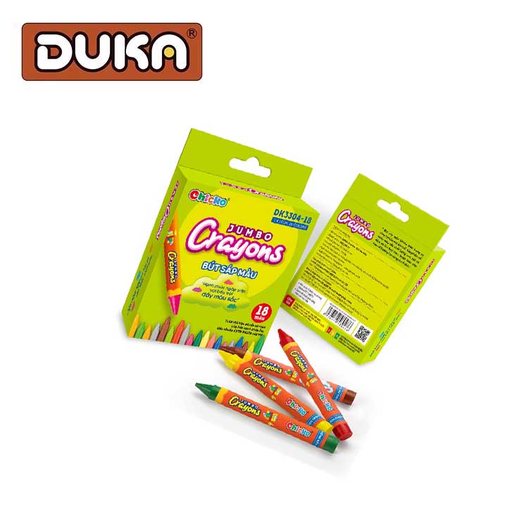 Bút Sáp 18 Màu Jumbo Crayons