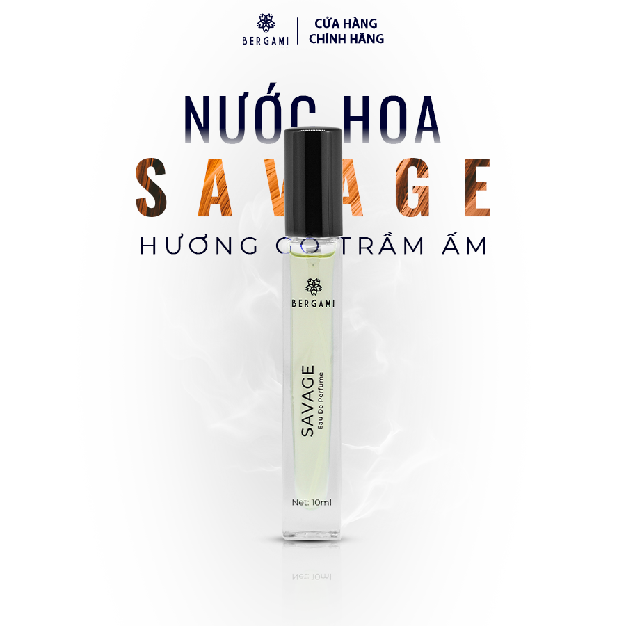 Nước Hoa Nam Chính Hãng Bergami, Mùi Hương Hiện Đại Lịch Lãm Chuẩn Quý Ông 10ml/chai