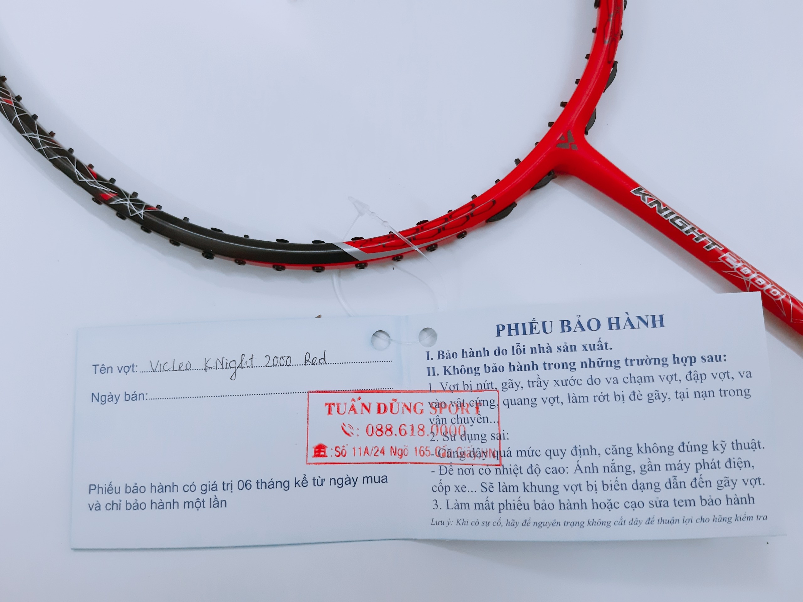 Vợt cầu lông VicLeo Knight 2000 Red (Chính hãng)