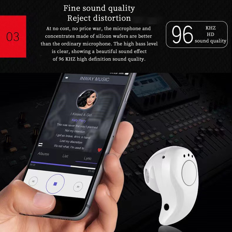 Tai Nghe Bluetooth S530 Mini siêu nhỏ gọn ( có nghe nhạc)