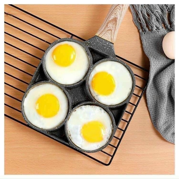 Chảo Đá Chia Ô 4 Ngăn Chiên Dán Đa Năng Chống Dính Tốt