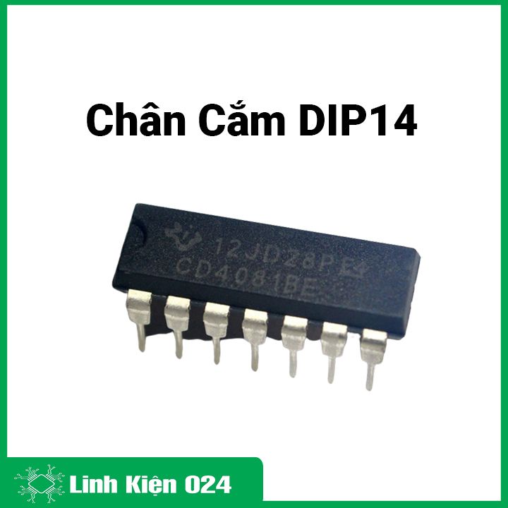 Ic cd4081 sop14/dip14 cmos có bốn cổng and
