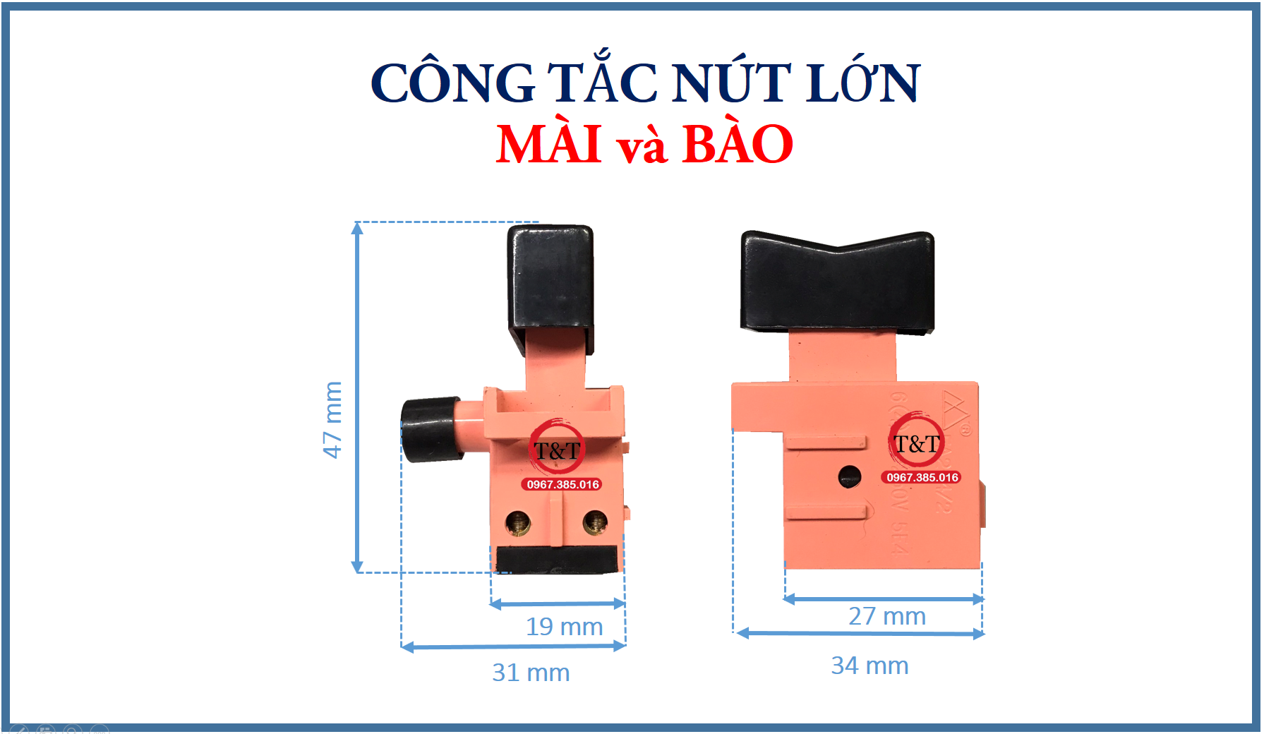 CÔNG TẮC NÚT LỚN DÙNG CHO MÁY MÀI, MÁY BÀO