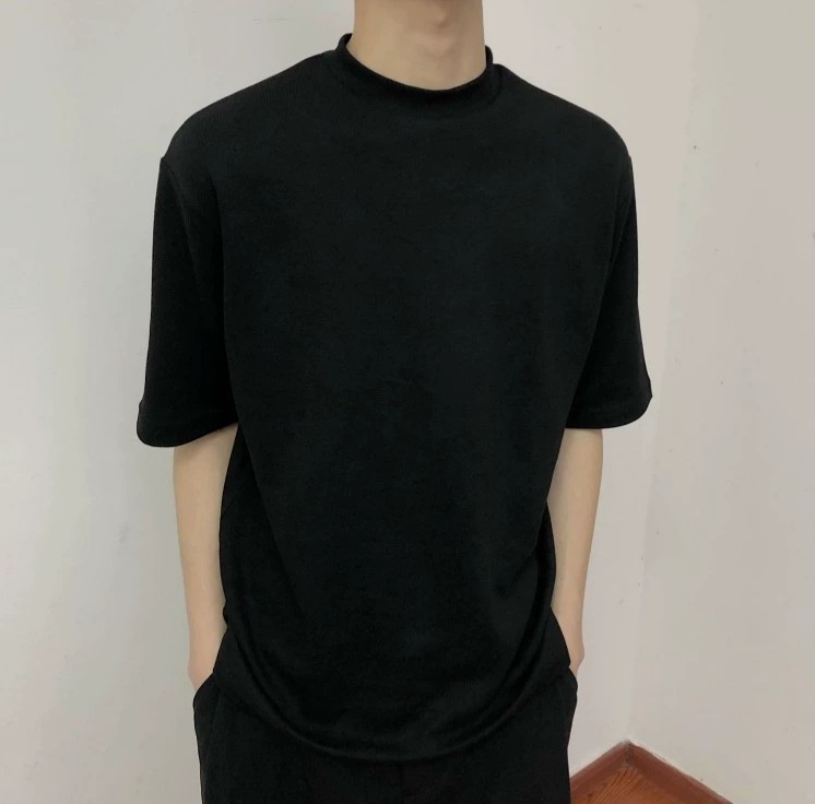 Áo thun unisex cổ ôm (cổ cao 1/3) BaSic CUD |GRU|