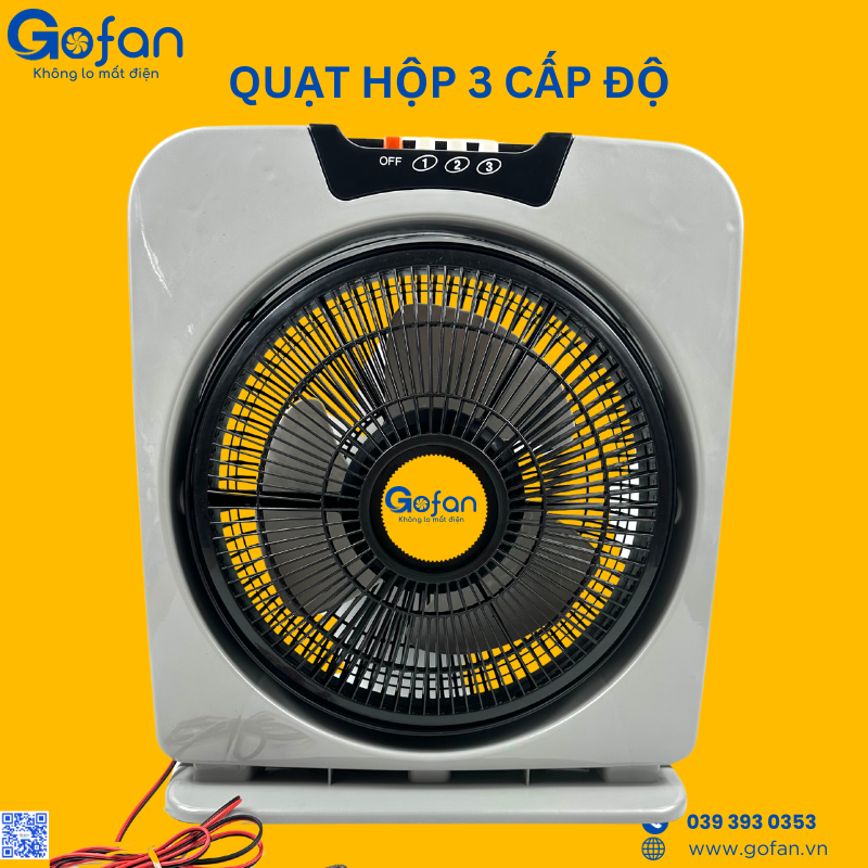 [HCM]Quạt hộp 12v kẹp bình ắc quy